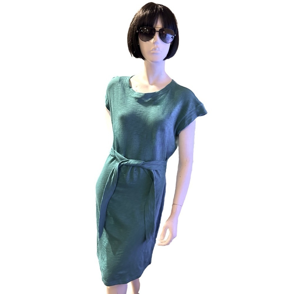 J. Crew Short-Sleeve Tie-Waist-T-Shirt Dress Size XL